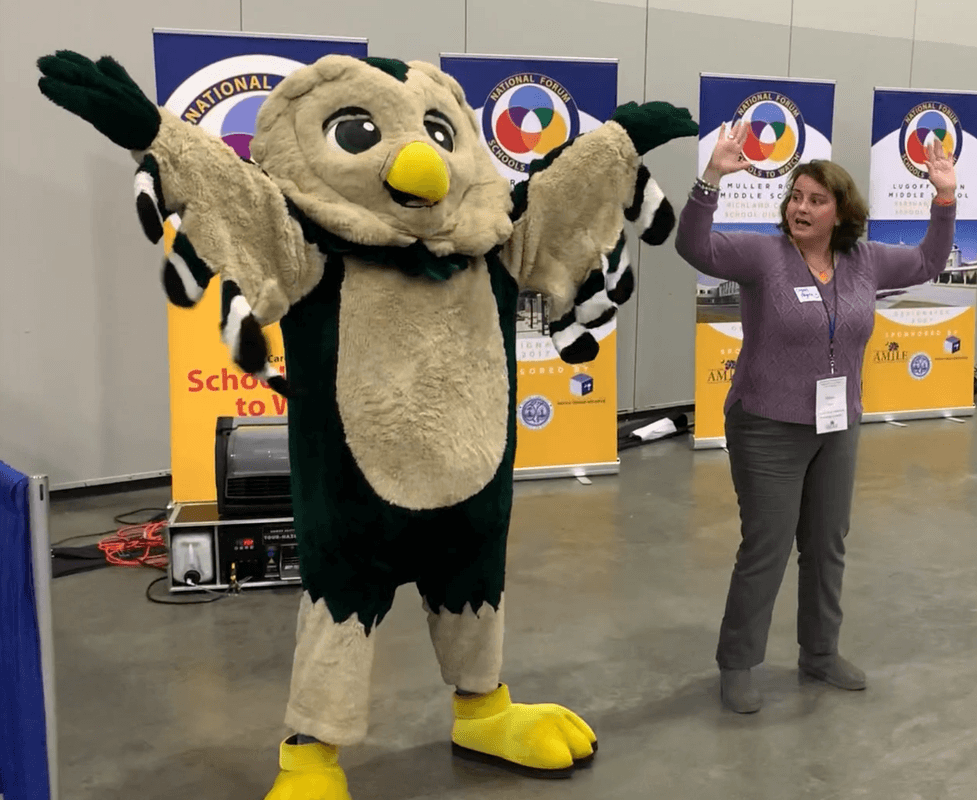 Emmy the Owl - Emerald Owl Productions Mascot