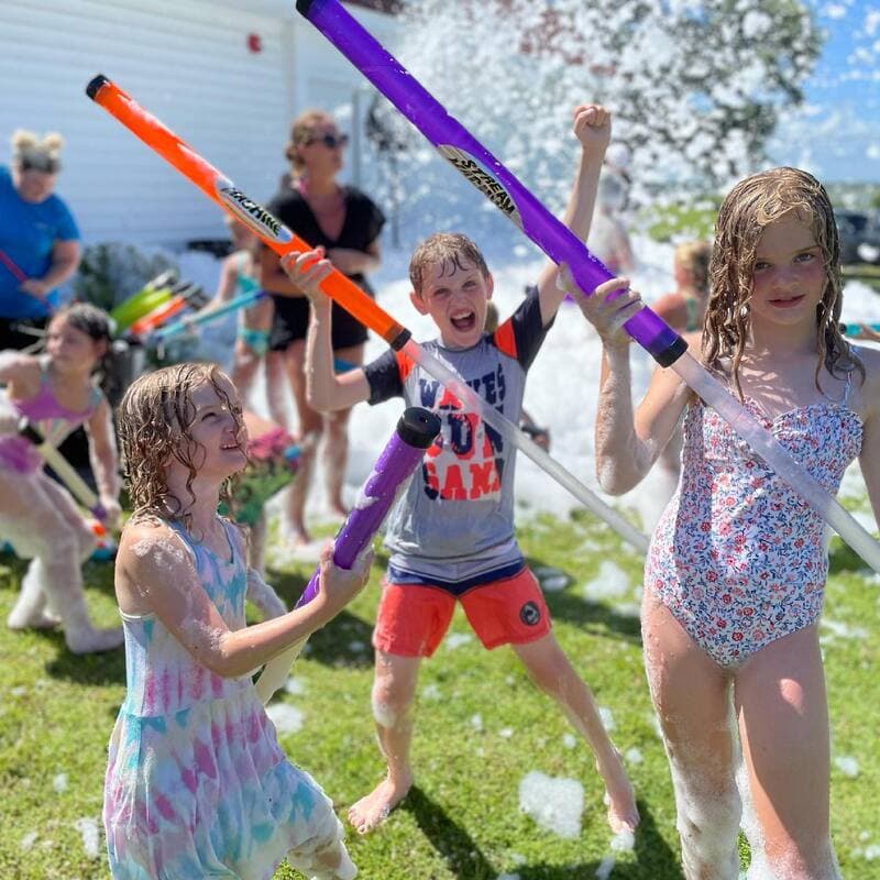 Having a blast with water games