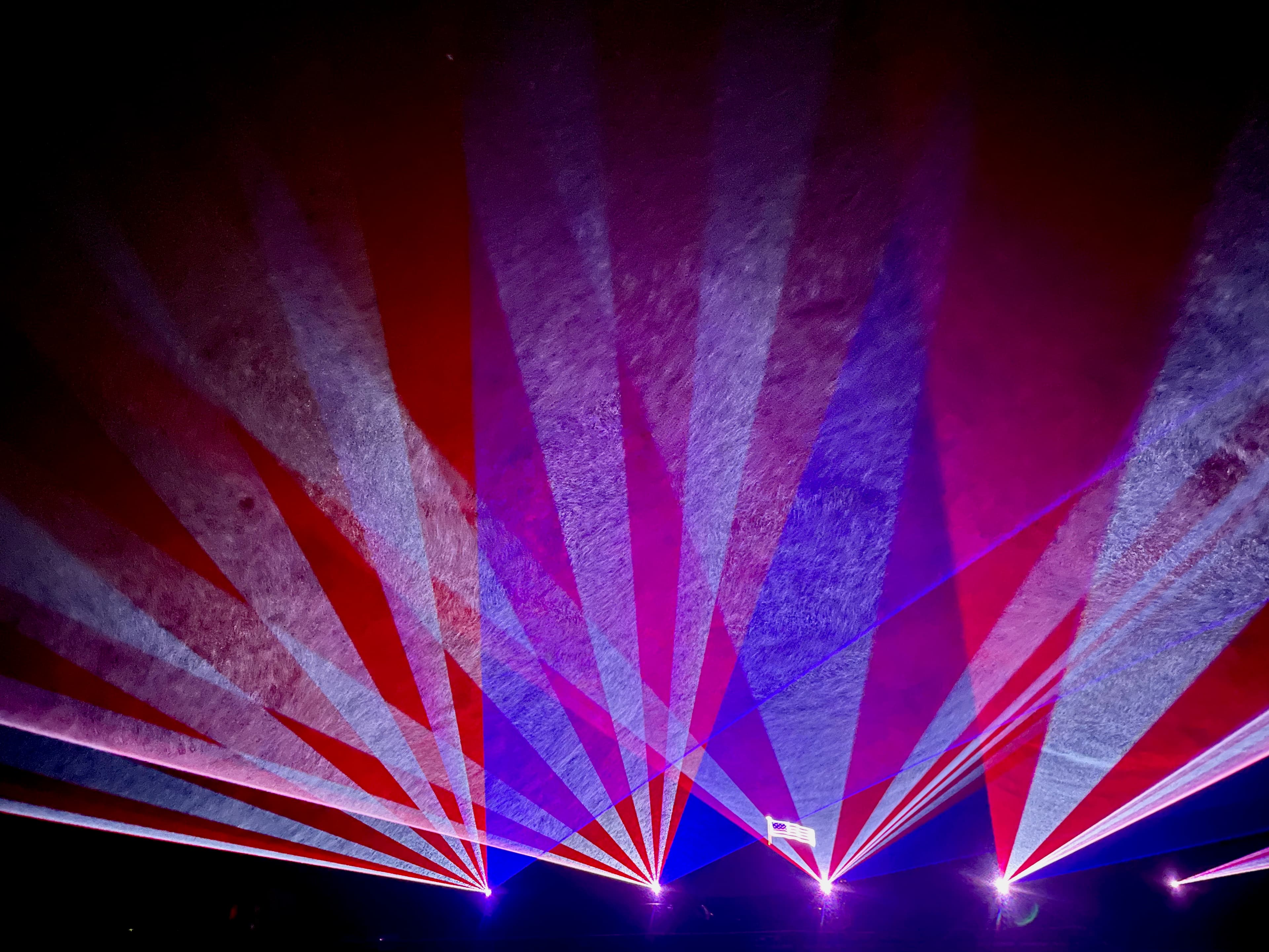 Patriotic laser light display 1