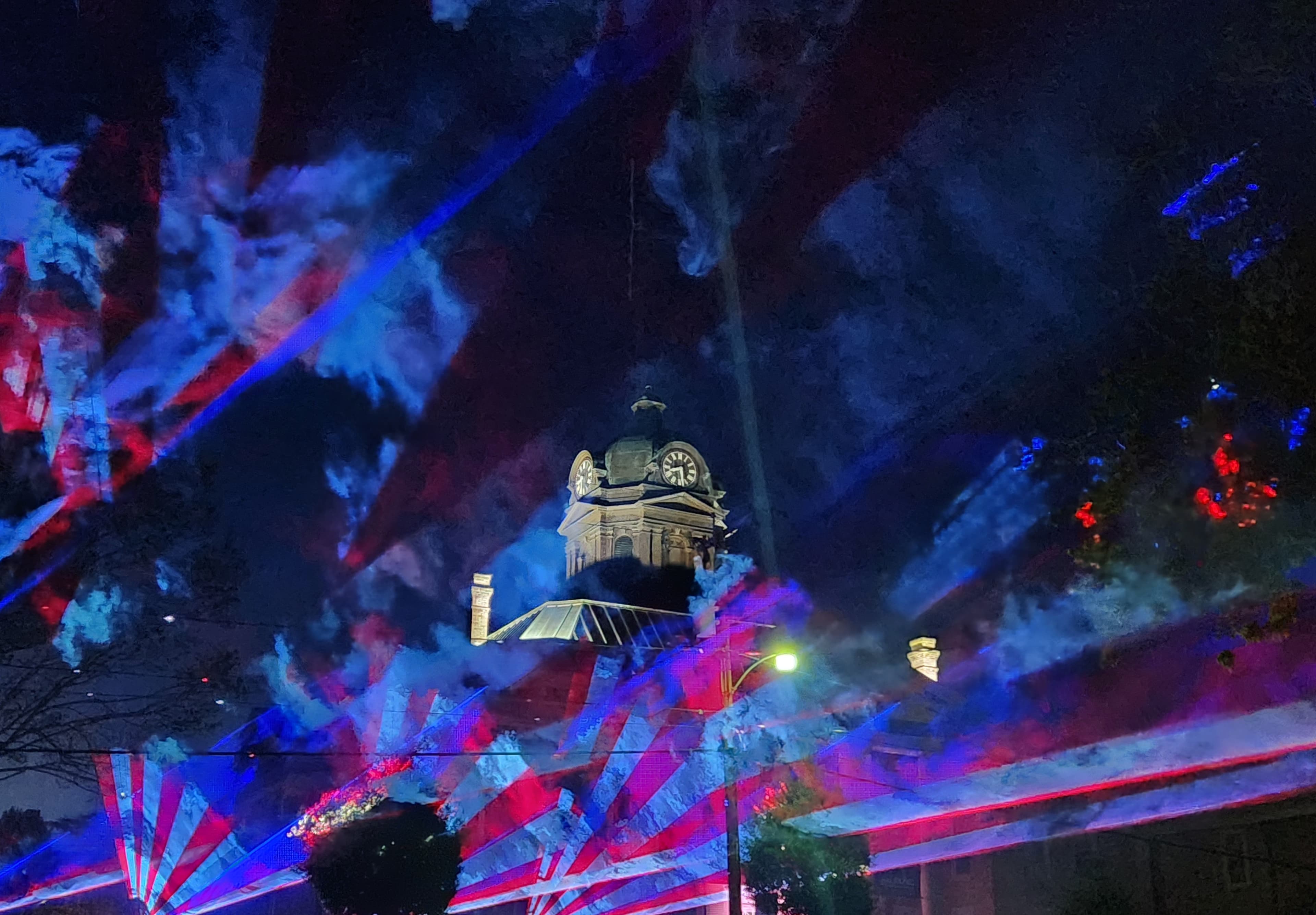 Patriotic laser light display - featured