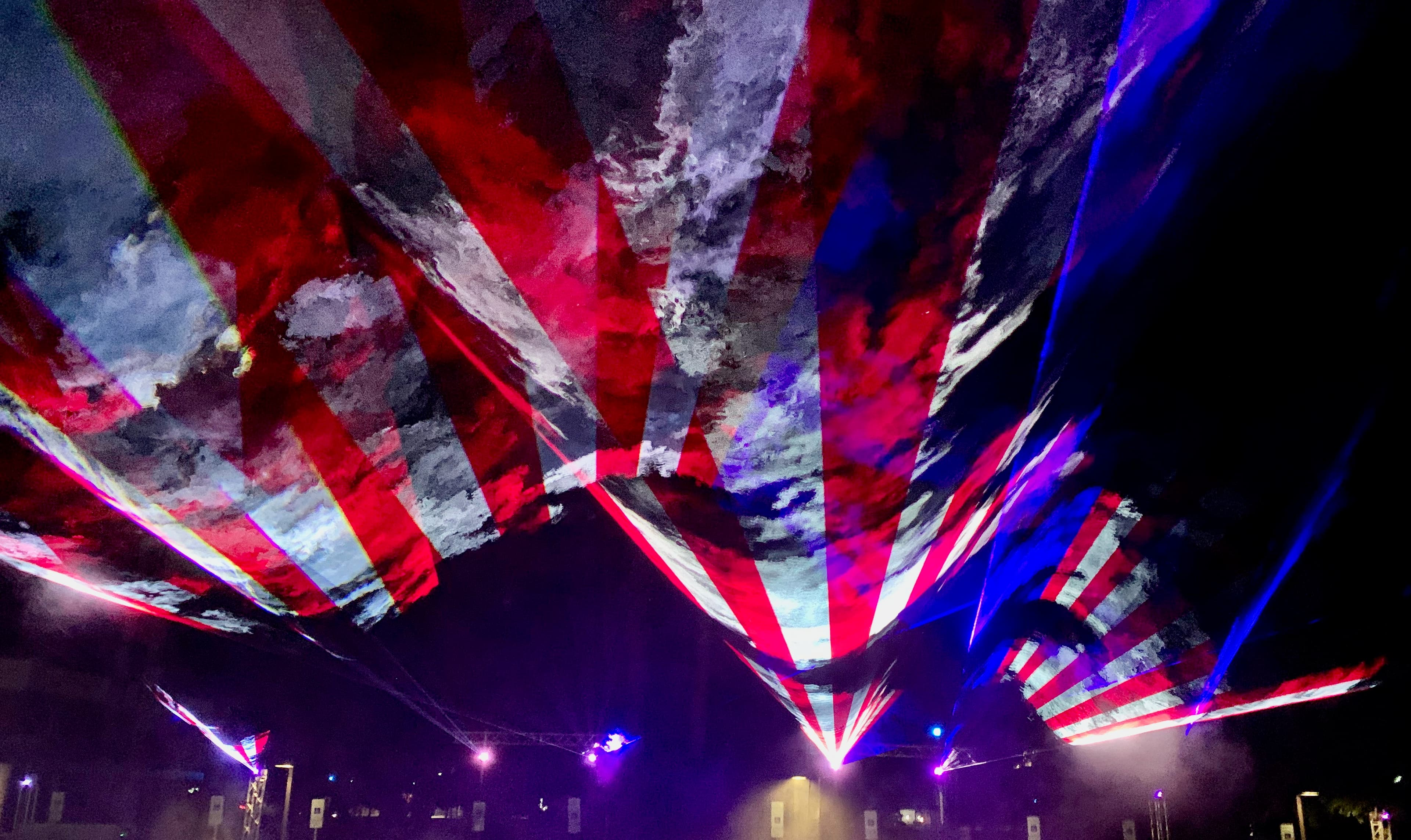 Patriotic laser light display 3