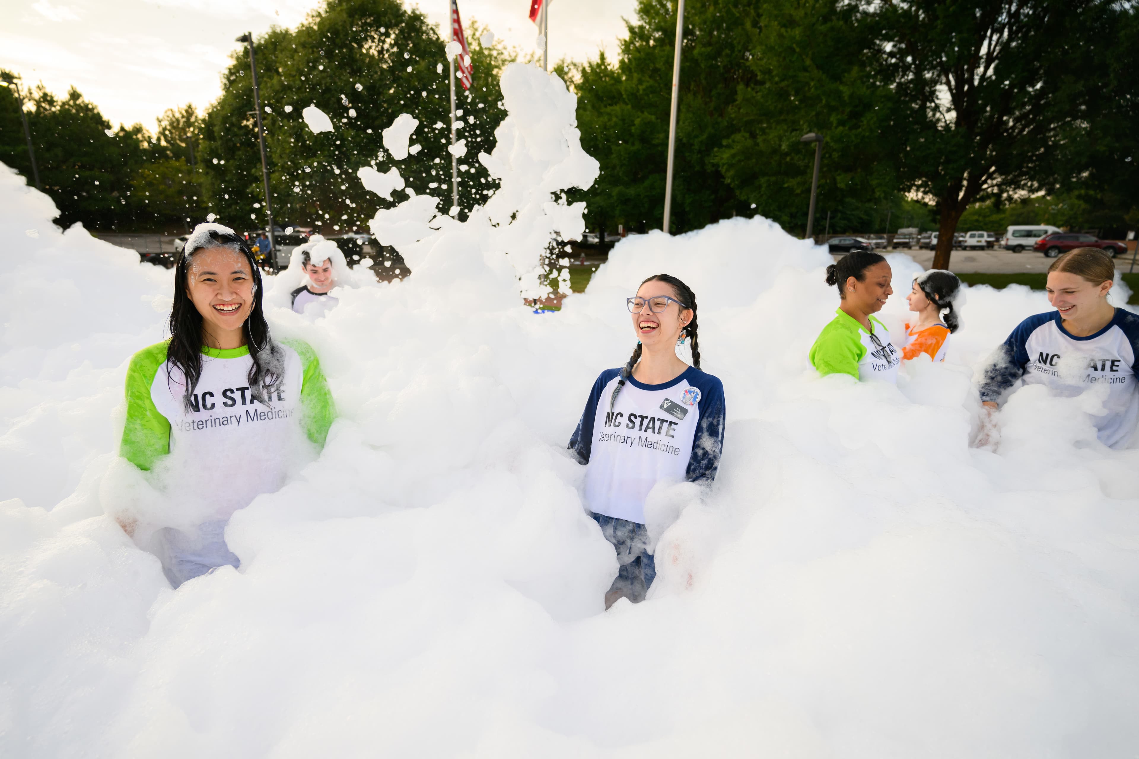 Foam Party Setup