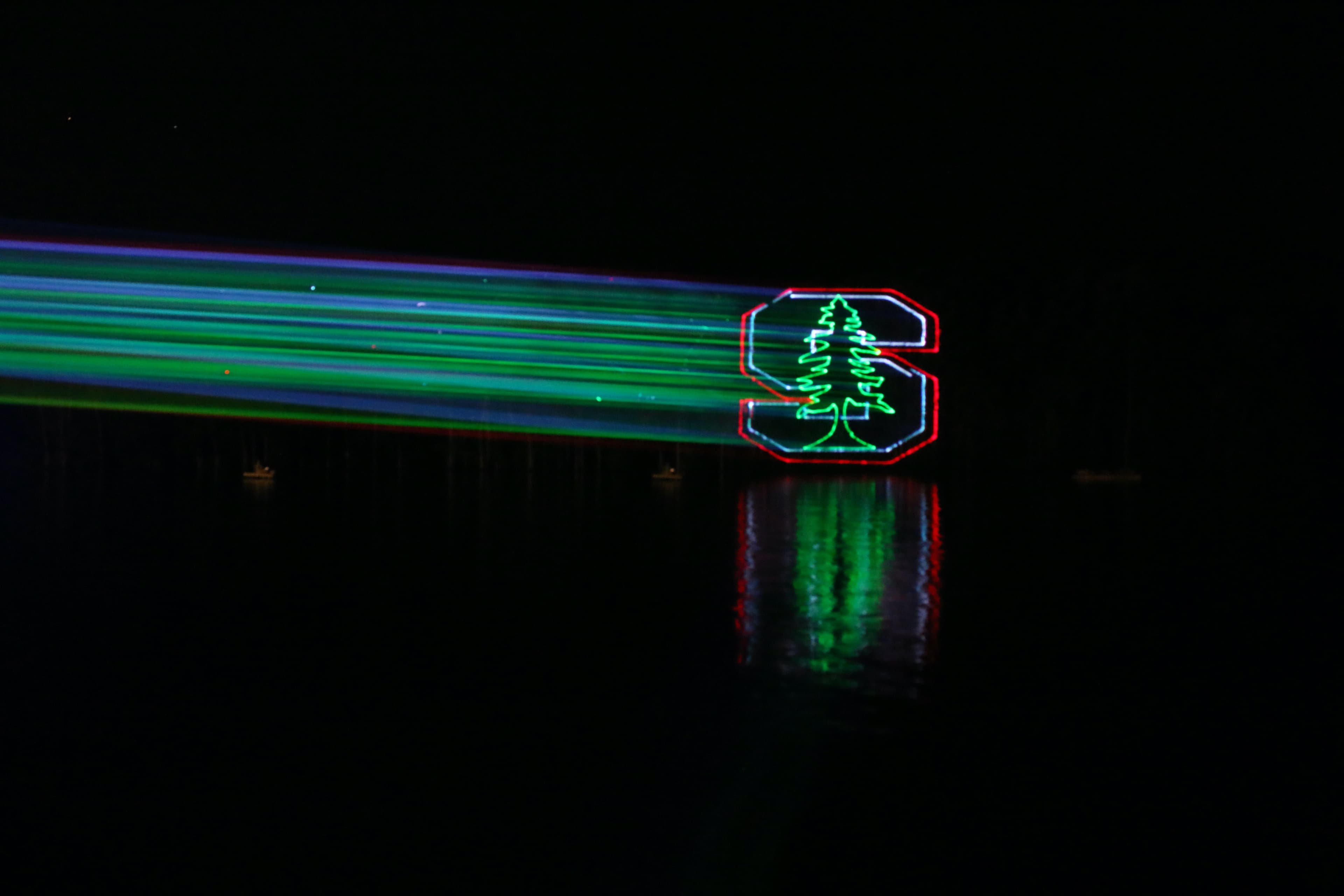Sponsor branding laser show